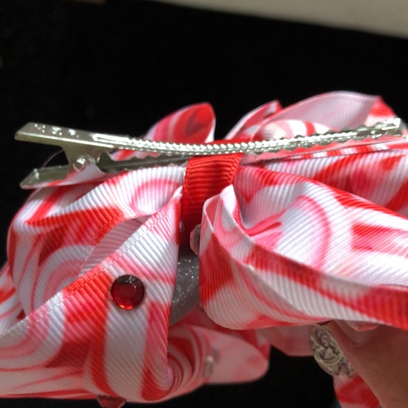 NWT JoJo Siwa Christmas candy cane hair bow - Picture 4 of 5